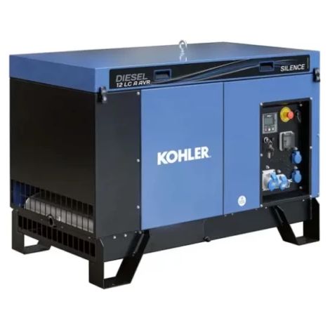 Sdmo – Groupe électrogène silencieux diesel 12 kW – Démarrage électrique – Monophasé 230V – Régulation AVR – Puissance acoustique 66 dB