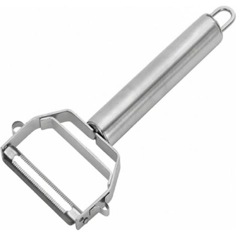 MTEVOTX Sparschäler, Gemüseschäler, Multifunktionsschäler - Edelstahl, geeignet für Gemüse und Obst (Silber) (1/4)