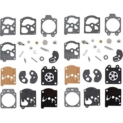 2 kits de réparation de membrane de carburateur compatibles avec Walbro et Stihl FS50, FS51, FS72, FS74 et FS76