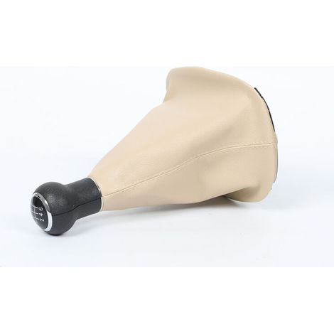 Housse anti-poussière en cuir beige pour Volkswagen Passat B5, pommeau de levier de vitesses, accessoires de levier de vitesse, levier de vitesse beige à 6 rapports, un jeu, B5 classique. (1/4)