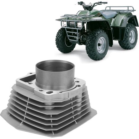 Kit piston-cylindre de moteur en aluminium moulé, diamètre 76 mm, compatible avec Kawasaki Bayou 300 KLF300C 4X4 1989-2005 (couleur du joint aléatoire) (surpoids) (1/5)
