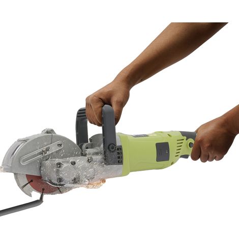 Machine à fraiser des rainures murales, puissance maximale de 4000 W, dimensions de 46 x 18 cm, diamètre de la lame de scie de 120 mm, vitesse à vide de 6000 tr/min, profondeur et largeur de rainurage (1/5)