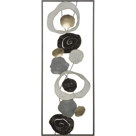 Décoration Murale Encadrée en Métal "Dixy" 74cm Multicolore