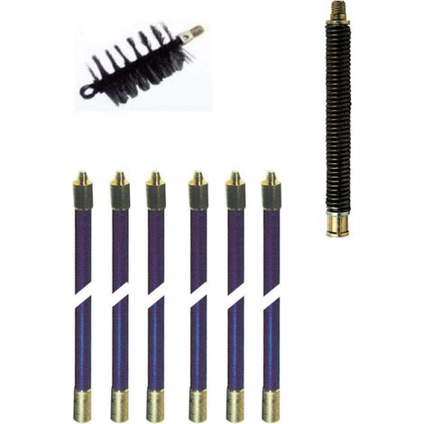 Camino Pulisci Spazzacamino Spazza Pulizia Canna Fumaria Kit Mt 8,60 Scovolo 100