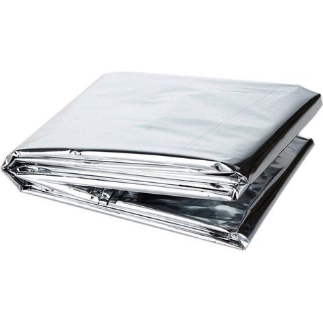 Lot de 10 couvertures de survie imperméables - Couverture d'urgence - Couverture de premiers secours - Couverture de sauvetage - (1/5)