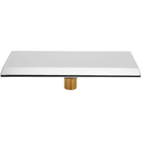 Bec déverseur cascade G1/2 – Finition métal argentée – Installation murale – Pour baignoires, spas et piscines