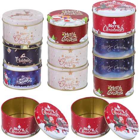 Contenitori metallici dolci natalizi resistenti 24 pz 7,5x9 cm (1/5)