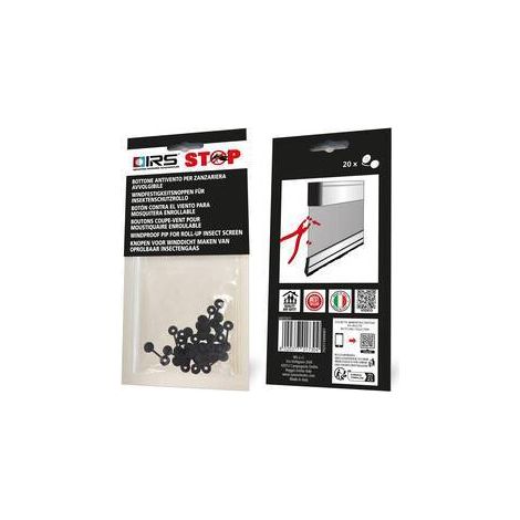 BOTTONE ANTIVENTO P/ZANZARIERA 20PZ