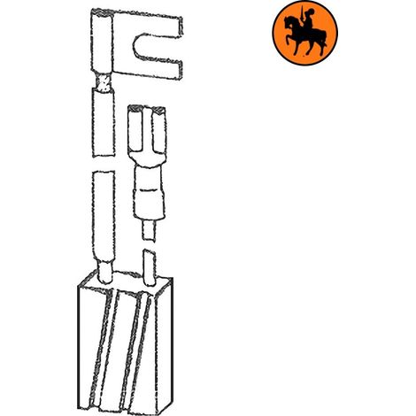 Ensemble de 4 balais de charbon STILL 323734 10x16x25mm