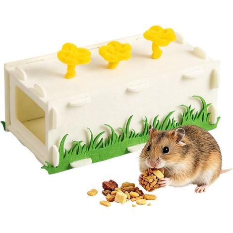 Tunnel À Hamster Tunnel De Forme Rectangulaire pour Animaux Tube Jouet Gerbille Adapté Aux Hérissons Hamsters Nains Chinchillas Lapins Furets Cochons D'Inde (1/5)