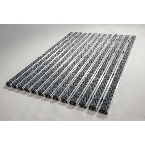 Paillasson encastrable 17mm Cadre alu 20mm 120x80cm Gris