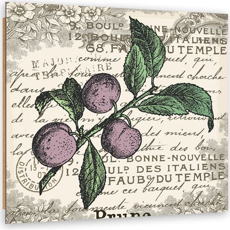 Quadro deco panel, Prugna vintage - 40x40 (1/5)