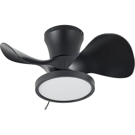 Ventilateur de plafond silencieux avec lumière LED 22 pouces (environ 55,9 cm) grand volume d'air télécommande adapté à la cuisine chambre salle à manger terrasse (1/4)