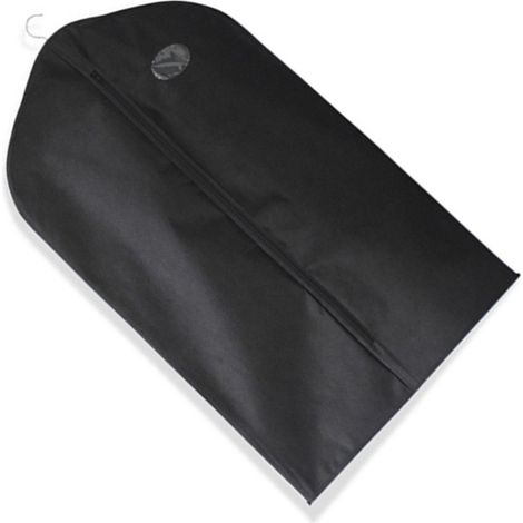 Housse de costume en tissu non tissé noir, petit format, sac à vêtements suspendu pour les voyages et la maison (1/5)