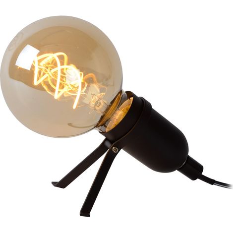 Lampe de table Lucide Pukki métal noir E27 5W 2200K (1/5)