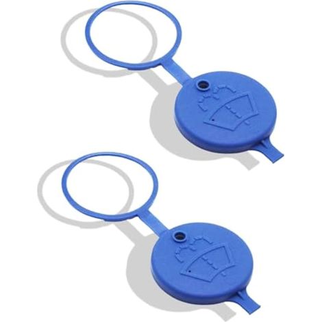 Lot de 2 Bouchons Lave-Glace Bleu, Couvercle de Réservoir de Liquide Compatible 308, Bouchon de Réservoir étanche en Plastique Résistant pour Voiture (1/4)