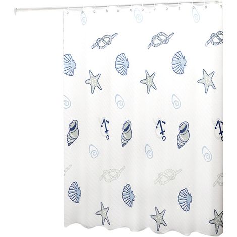 Rideau de Douche Style Moderne - Effet de Teinture Dégrader - Imperméable - Accessoire Décoratif de Salle de Bain