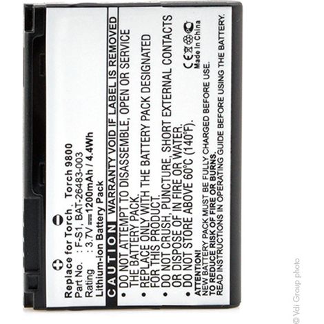 NX - Batterie téléphone, smartphone, GSM pour BlackBerry 3.7V 1200mAh - BAT-26483-003F- (1/4)