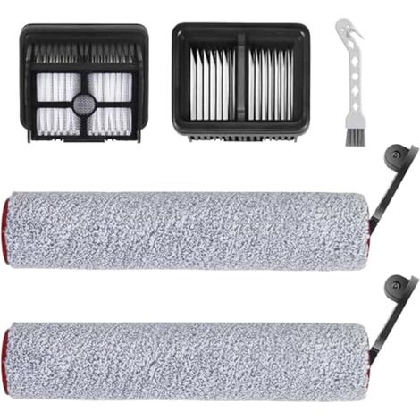 Applicable Accessoires pour Dreame H12 Pro / H12 Dual Aspirateur Eau et Poussière Pièces de Rechange Ensemble D'accessoires 5 Pièces 2 Brosses Rotatives,2 Pièces de Rechange de Filtre,1 Brosse de Nett (1/5)