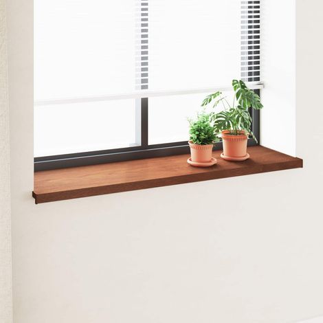 vidaXL Appui de fenêtre Bois marron 160 x 40 x 4,5 cm PVC