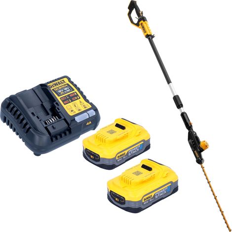 Cortasetos inalámbrico DeWalt DCMPH 566 H2 18 V 55 cm + 2x batería Powerstack 5,0 Ah + cargador (1/5)