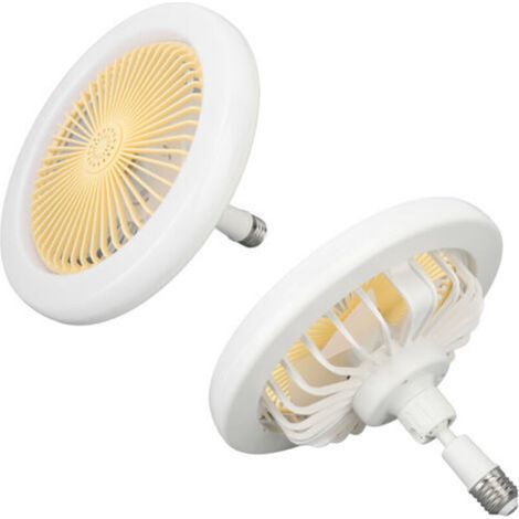 30-W-Steckdosenventilator, 25 cm (9,8 Zoll), kleiner, leiser Aromatherapie-Deckenventilator mit E27-Fassung und LED-Beleuchtung, 86–265 V (1/5)