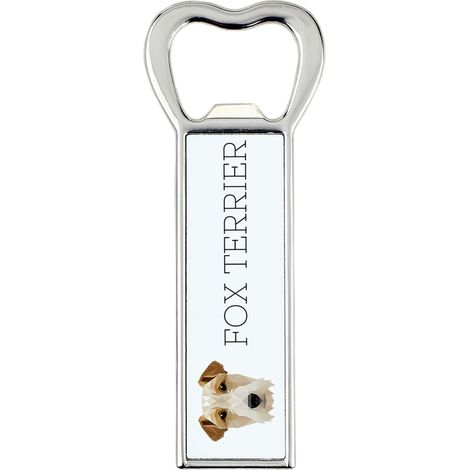 Wire Fox Terrier - apribottiglie con foto e iscrizione per birra Art-Dog (1/5)