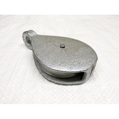 32MM Awning Pulley Single Cast Sheave Fixed Round Eye - Rope Pulling Washing Line (1/2)