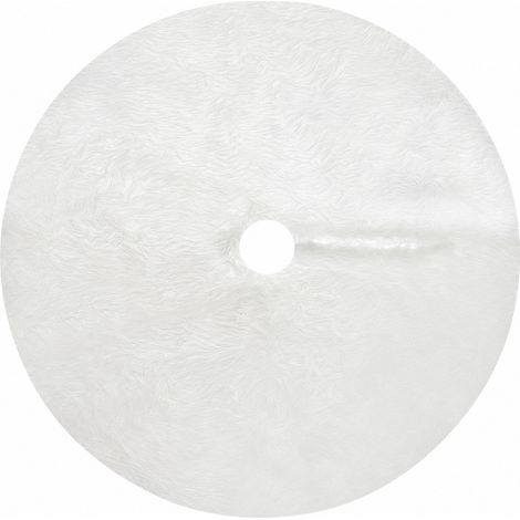 Tapis de sapin de Noël, 90 cm, rond, moelleux, en polyester, protection de sol pour décoration de fêtes (1/5)
