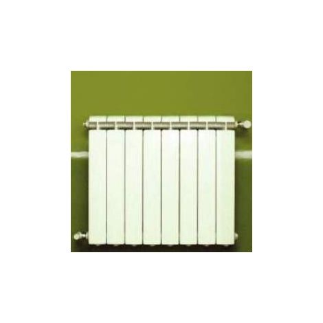 Global – Chauffage central fonte aluminium 8 éléments blanc – Puissance 928W – Dimensions 582x640x80mm – Pour installations jusqu'à 110°C (1/4)