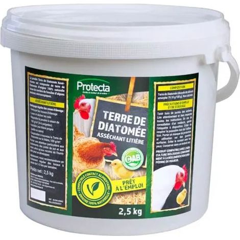 Tierra de diatomeas Protecta 2.5kg control plagas agente secante