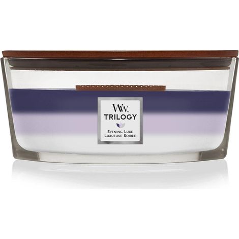 WoodWick Trilogy Evening Luxe Vela Perfumada Violeta (1/3)