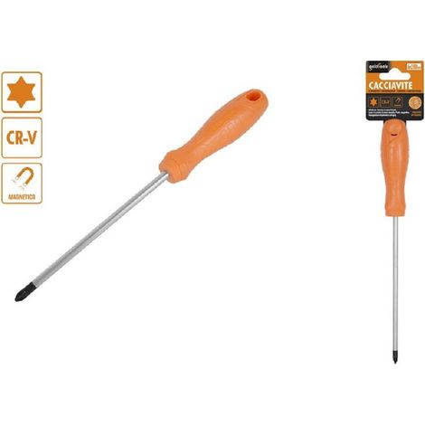Trade Shop - SCHRAUBENDREHER 6X200MM MIT MAGNETISCHER STERNSPITZE AUS CR-V-STAHL 97519 - (1/2)