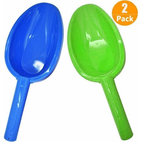 Set mit 2 großen Kunststoff-Sandschaufeln, 35,6 cm (blau und grün) (1/5)