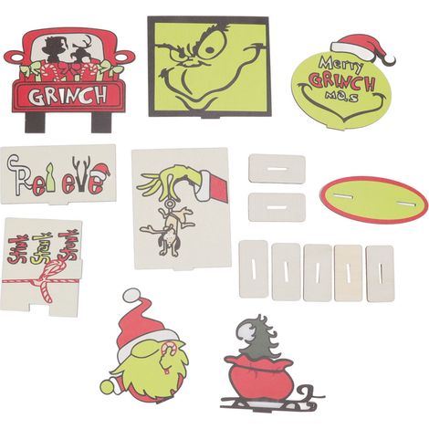 Lot de 8 décorations pour plateau étagé fermière, panneaux en bois de coton en forme de dessin animé, idéal pour foyer et fêtes (1/5)
