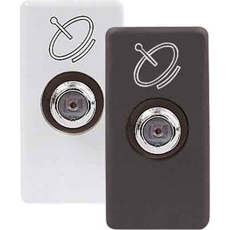 PRESA COASSIALE SAT 'SYSTEM' Passante 5dB - Nero