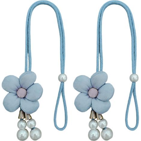 Elegante Raffhalter für Gardinen, verstellbares Blumenmuster, kein Bohren erforderlich. (1/5)