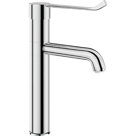 Delabie WT-MBatt. EP Schwenkauslauf hoch H165 L140, Hygienehebel (1/3)