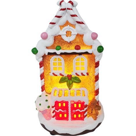 Maison de Noël Décorative Lumineuse Petit Paysage, Ornement Maison (Type A) (1/5)