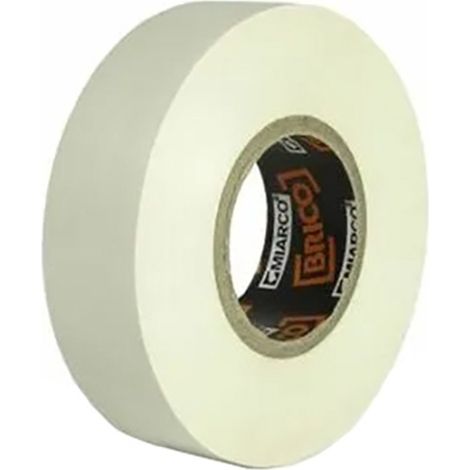 Pacchetto. 10 rotoli nastro isolante bianco 25mm x25mt miarco