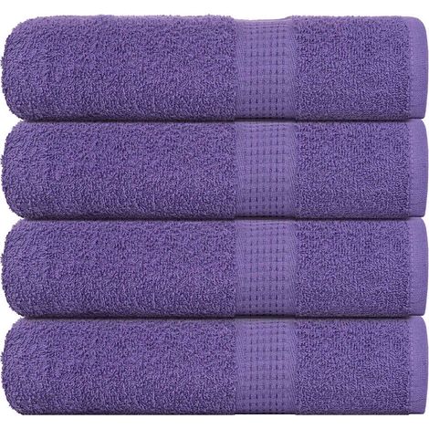 Serviettes de bain FROGN, lot de 4, lilas, 100 x 150 cm, 360 g/m²