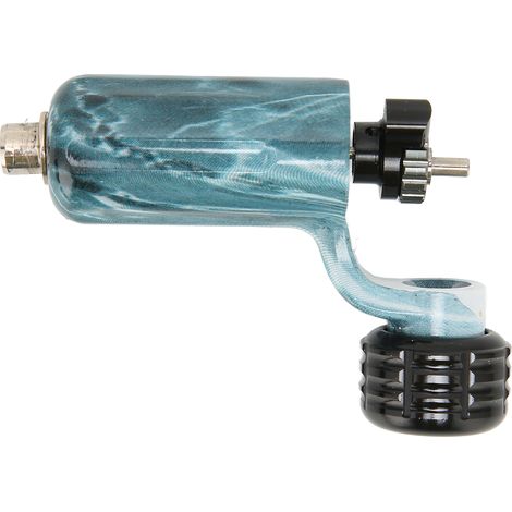 Moteur rotatif pour tatouage en alliage de zinc, interface RCA, course d'aiguille réglable, machine liner et shader, bleu grain de bois (1/5)