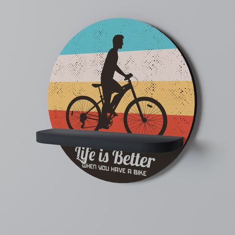 BETTER LIFE Rundes Regal Schwarz (1/5)