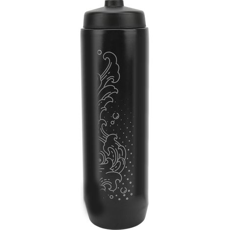 Gourde vélo 1000ml noire, type pression extérieur, capacité élevée, pour camping et cyclisme sportif (1/5)