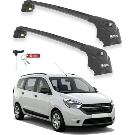 TURTLE kompatibel mit Dacia Lodgy 2012-2022 Dachträger Air2 Schwarz (1/5)