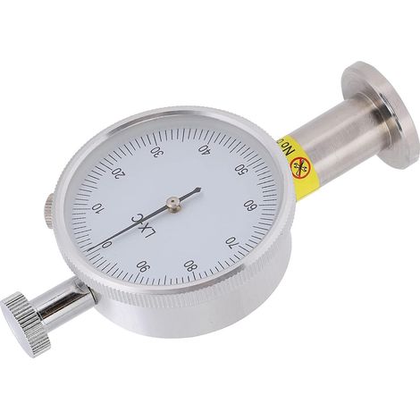 LX C 1 Hardness Tester Gauge, Iron Brass Durometer Rubber Dial 0 to 100 Degrees Single Pointer, 0.55N to 8.05N for Measuring Rubber, Leather, Plastic, Tire, Wax (1/5)