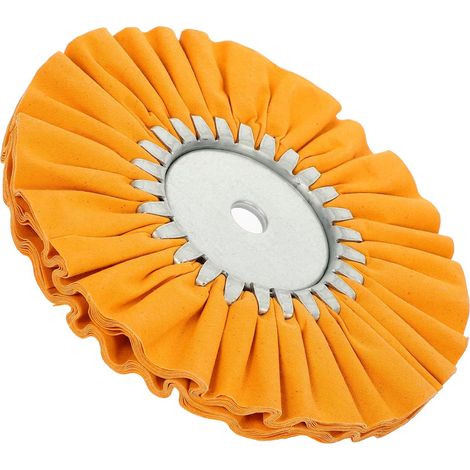 Roue de Polissage Accessoire Solide et Facile à Utiliser en Coton pour Pièces Automobiles et Machines pour Polissage Inoxydable et Aluminium (1/5)
