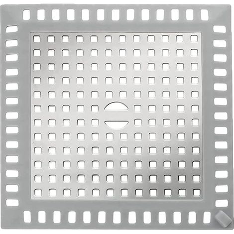 Bouchon Lavabo Cuisine Carré Filtre Bonde Douche Bonde de Douche Filtre Cheveux Douche Grille de Douche Anti-Cheveux Convient pour Salle de Bain, Cuisine, évier et Plus Encore (12,5 cm x 12,5 cm) (1/5)