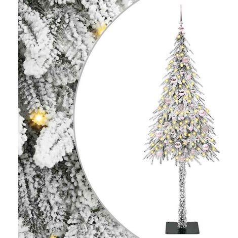vidaXL Árbol de Navidad White 150 cm PE y Acero (1/5)