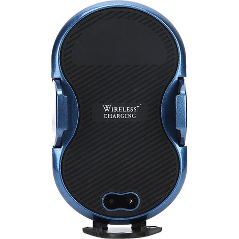 Support de téléphone sans fil pour voiture avec chargeur infrarouge, grille d'aération et tableau de bord C8miniBlue (1/5)
